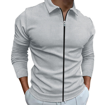 Holger | Klassisk Zip-Up Skjorte