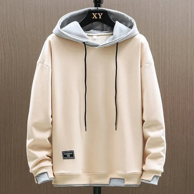 Tobias | Casual Hoodie med Kontrast Hætte