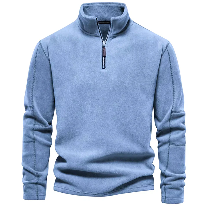 Leif | Blød Half-Zip Striktrøje