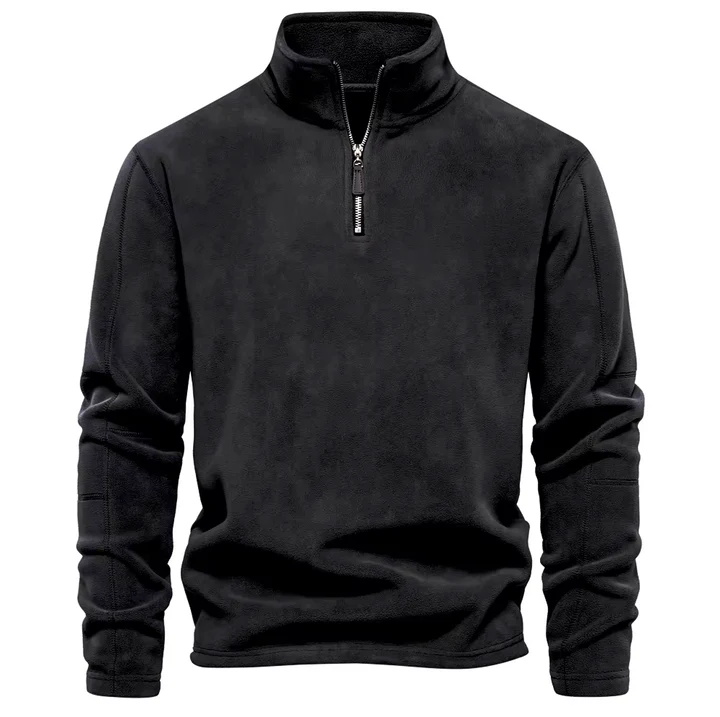 Leif | Blød Half-Zip Striktrøje