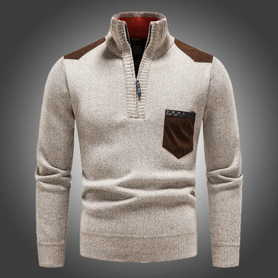 Morten | Stilfuld Zip-Up Striktrøje