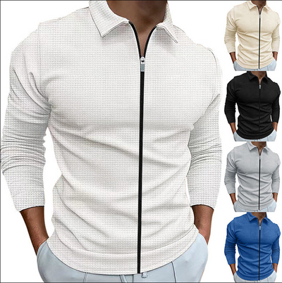 Holger | Klassisk Zip-Up Skjorte