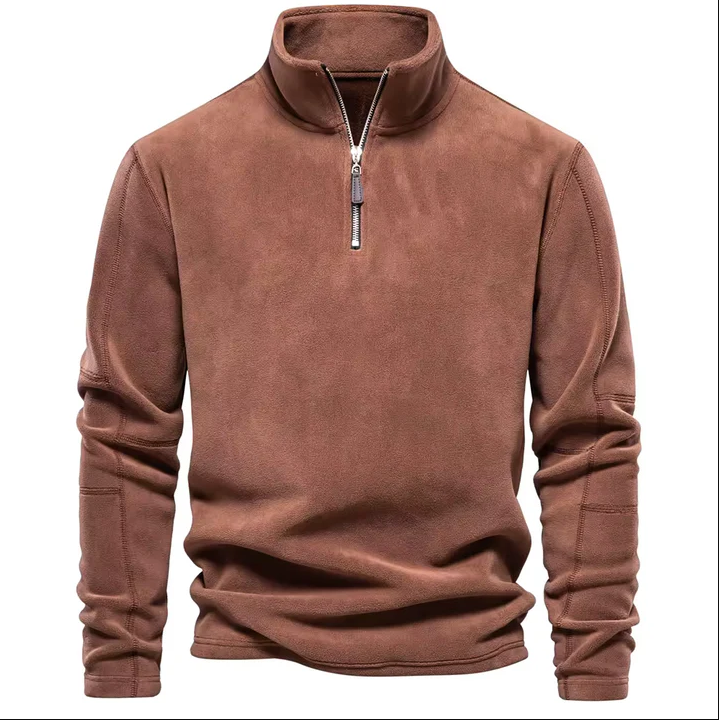 Leif | Blød Half-Zip Striktrøje