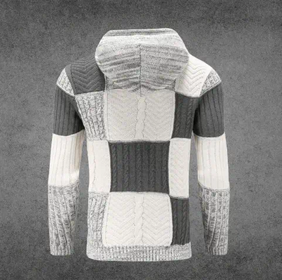 Kasper | Patchwork Farveblok Hættejakke