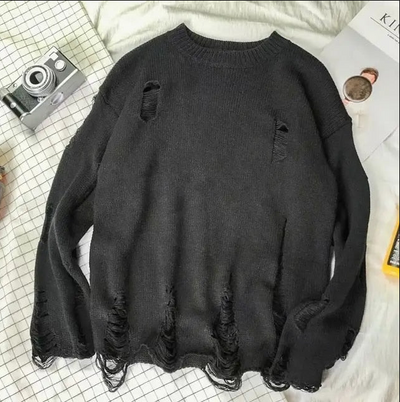 Jacob | Ripped Strik Sweater