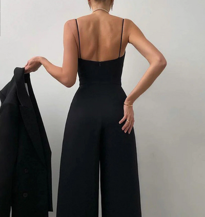 Line | Chic Spaghettistrop Wide-Leg Buksedragt