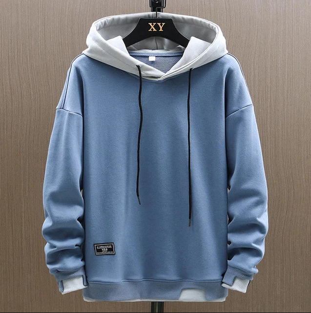 Tobias | Casual Hoodie med Kontrast Hætte