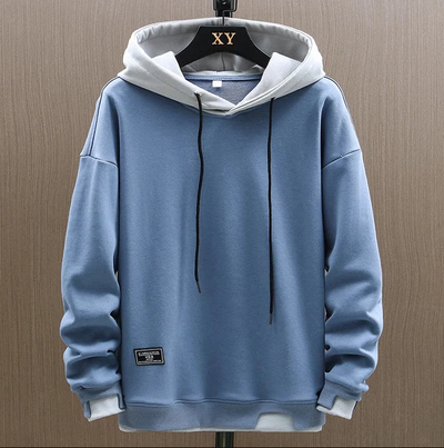 Tobias | Casual Hoodie med Kontrast Hætte