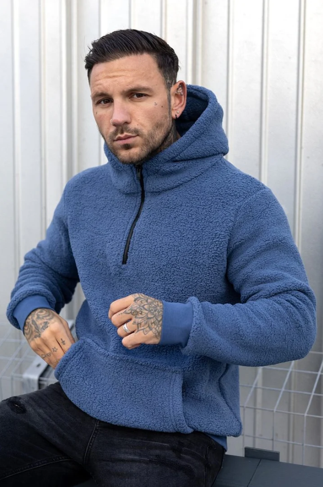 Jesper | Fleece hættetrøje med lynlås