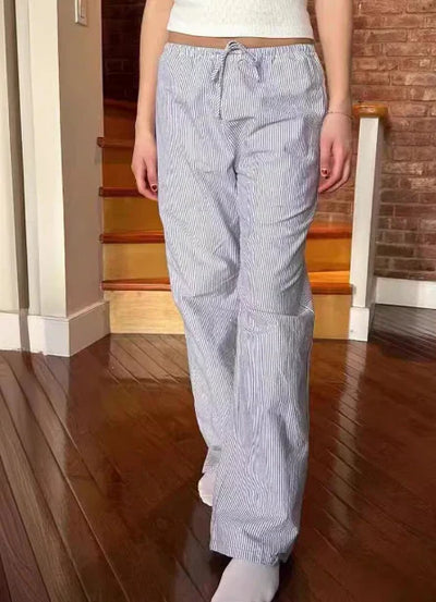 Christa | Stilfulde Stribede Wide-Leg Bukser