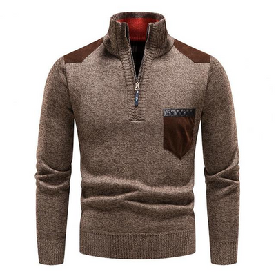 Morten | Stilfuld Zip-Up Striktrøje
