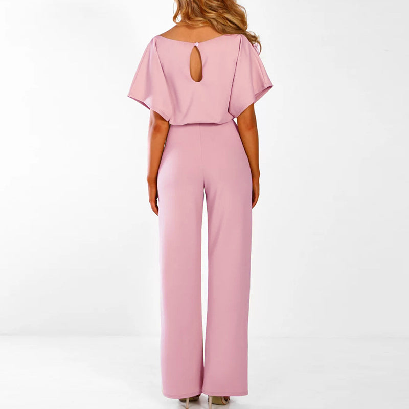 Clarissa™ | Elegant Bæltebelagt Dame Jumpsuit