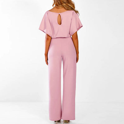 Clarissa™ | Elegant Bæltebelagt Dame Jumpsuit