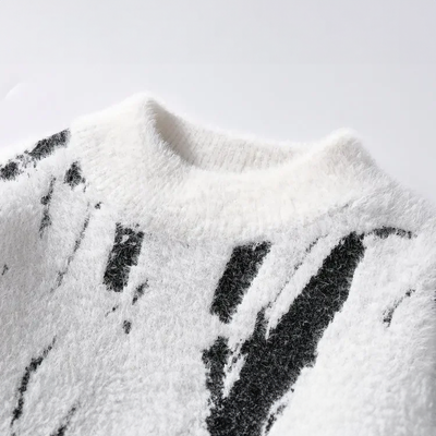 Jorun | Stilfuld Abstract Print Sweater