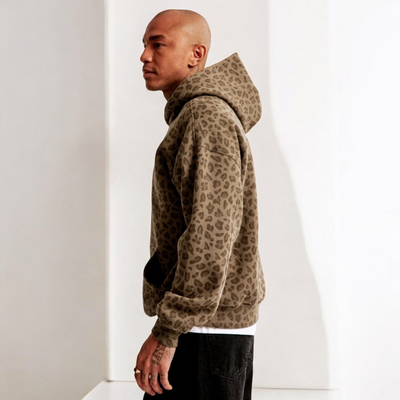 Johan | Stilfuld Leopardprint Hættejakke