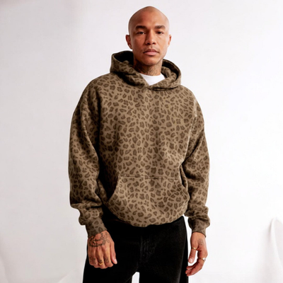 Johan | Stilfuld Leopardprint Hættejakke