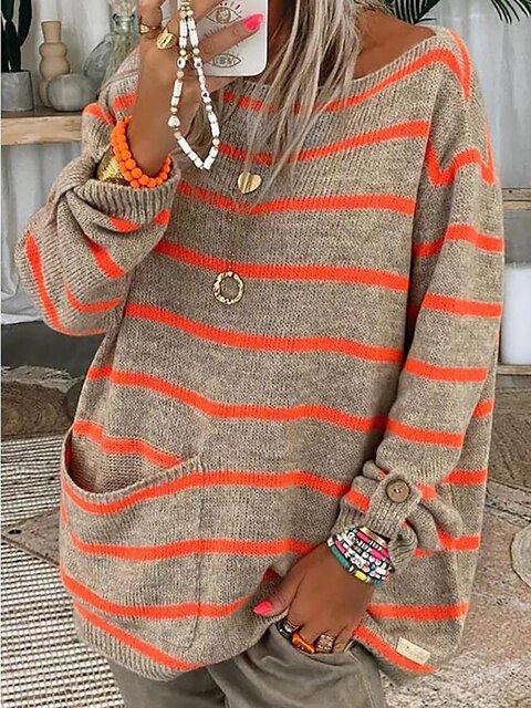 Leonie™ – Elegant stribet sweater