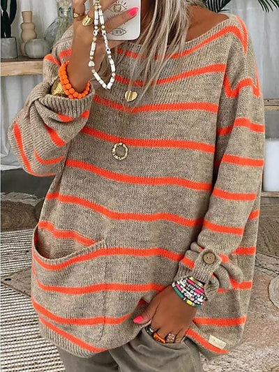 Leonie™ – Elegant stribet sweater