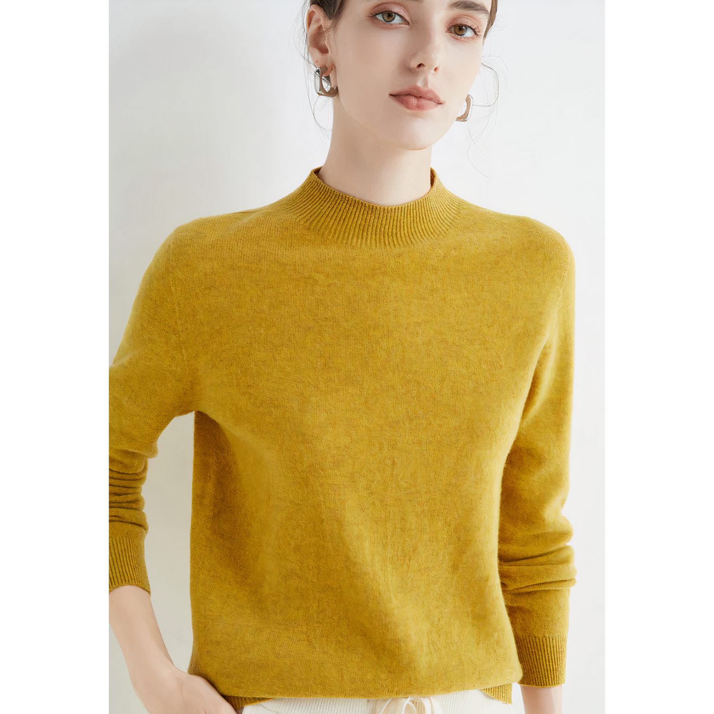 Grethe | Stilfuld sweater med høj hals