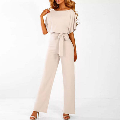 Clarissa™ | Elegant Bæltebelagt Dame Jumpsuit