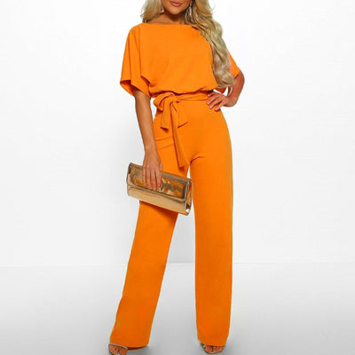 Clarissa™ | Elegant Bæltebelagt Dame Jumpsuit