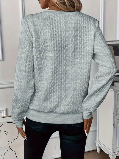 Zoey™ | Stilfuld Kabelstrikket Zip-Sweater