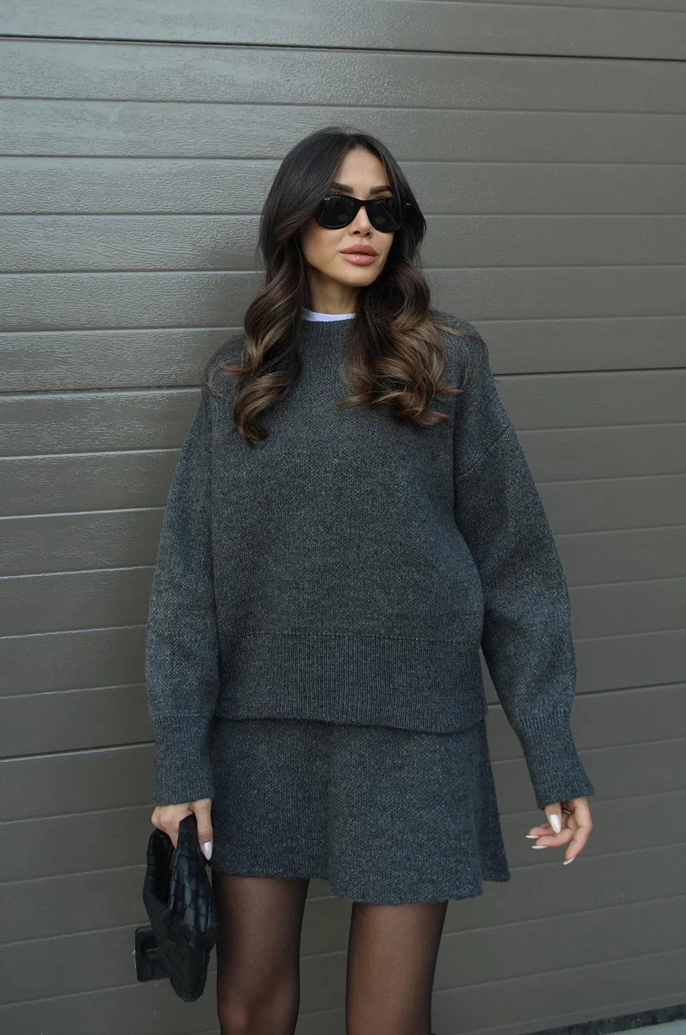 NEVA™ – 2-delt sæt (Sweater + Nederdel)