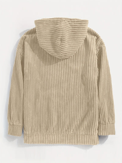 Sigrun | Ribbet Hættetrøje Pullover