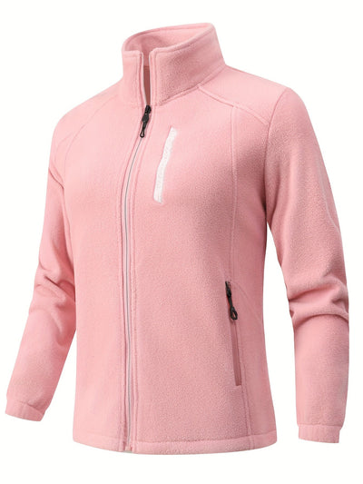 Chloé™ – Ensfarvet Varmt Fleecevest
