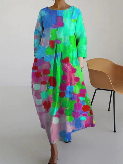 Freya | Livlig Color-Block Kjole