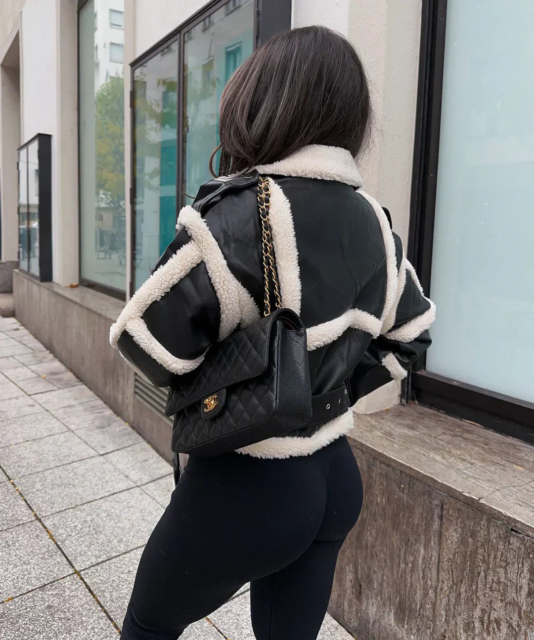 Yrsa | Stilfuld Shearling-Fodret Jakke