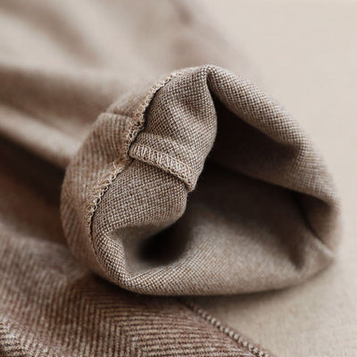 Lea | Kvinders Herringbone Plisserede Bukser