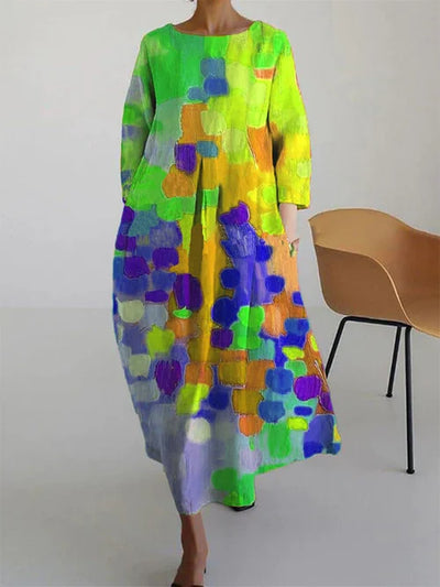 Freya | Livlig Color-Block Kjole