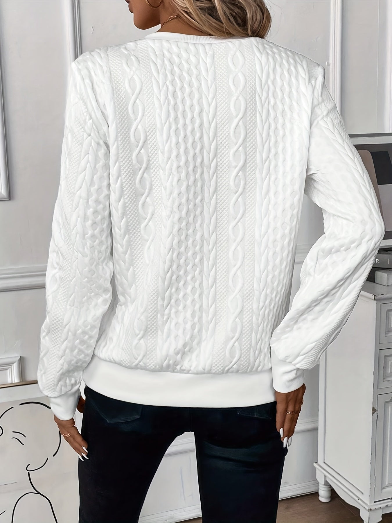 Zoey™ | Stilfuld Kabelstrikket Zip-Sweater