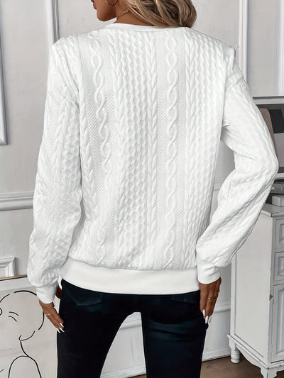 Zoey™ | Stilfuld Kabelstrikket Zip-Sweater