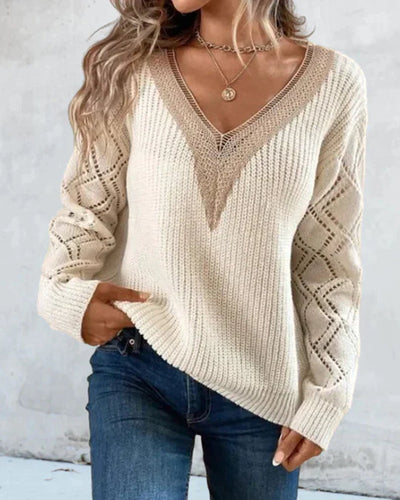 Mathilde | Stilfuld V-Hals Sweater