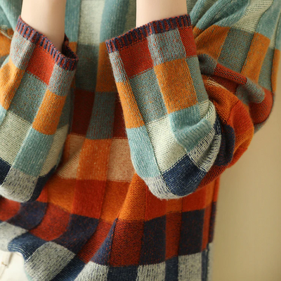 Signe | Stilfuld Løs-Fit Ternet Sweater