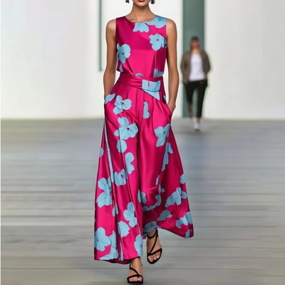 Kara | Stilfuld Blomstret Maxi Kjole