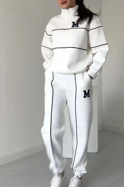 Saga | Stilfuld Zip-Up Træningsdragt