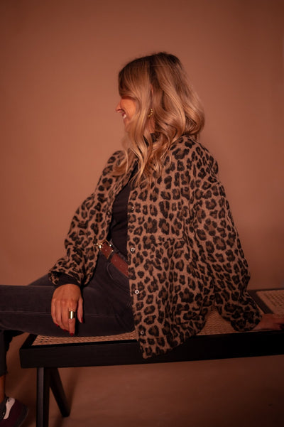 Elodie | Smart Jakke med Leopardprint