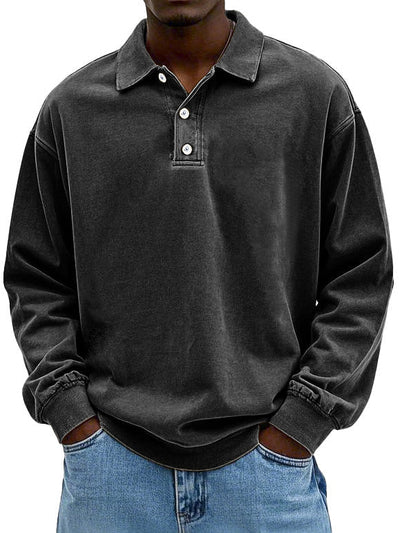 Maxime | Stilfuld Langærmet Polo Shirt