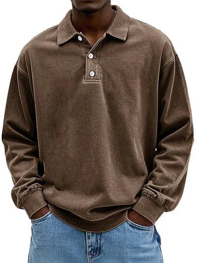 Maxime | Stilfuld Langærmet Polo Shirt