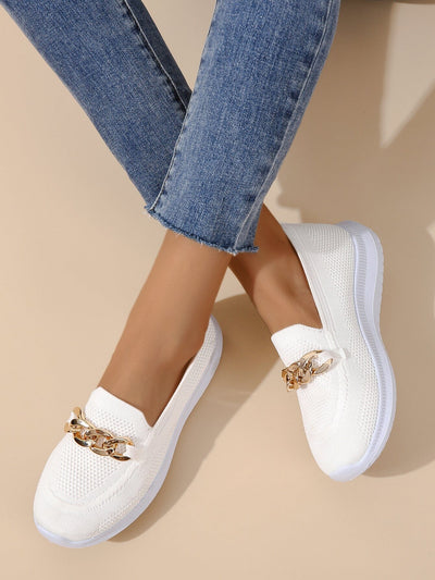 Kathrine™ | Stilfulde Slip-On Sneakers med Kædedetalje