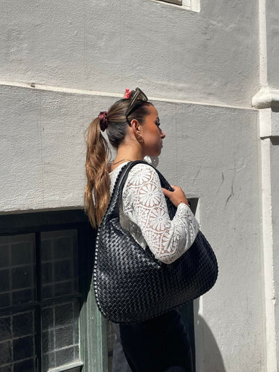 Mimi | Stilfuld Vævet Tote Taske
